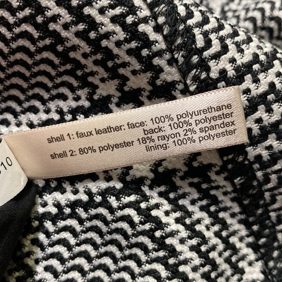 The Limited Houndstooth Faux Leather Trim Skirt - Picture 6 of 6